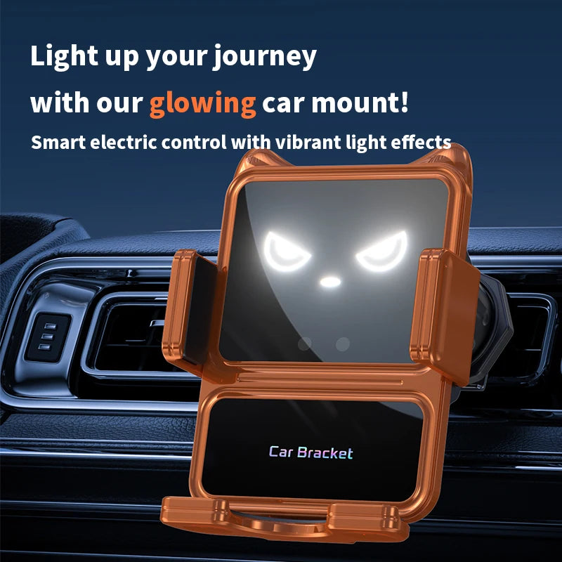 New Arrival Gadgets Item Electric Innovations Infrared Sensing 15W Car Wireless Charging for Air Vent Mount Bracket for iphone