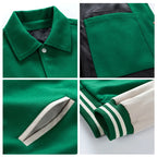2025 USA Cotton Letterman Men's Jacket Custom Logo Embroidery Winter for Men Basketball Wool Luxury Baseball Varsity Jacket