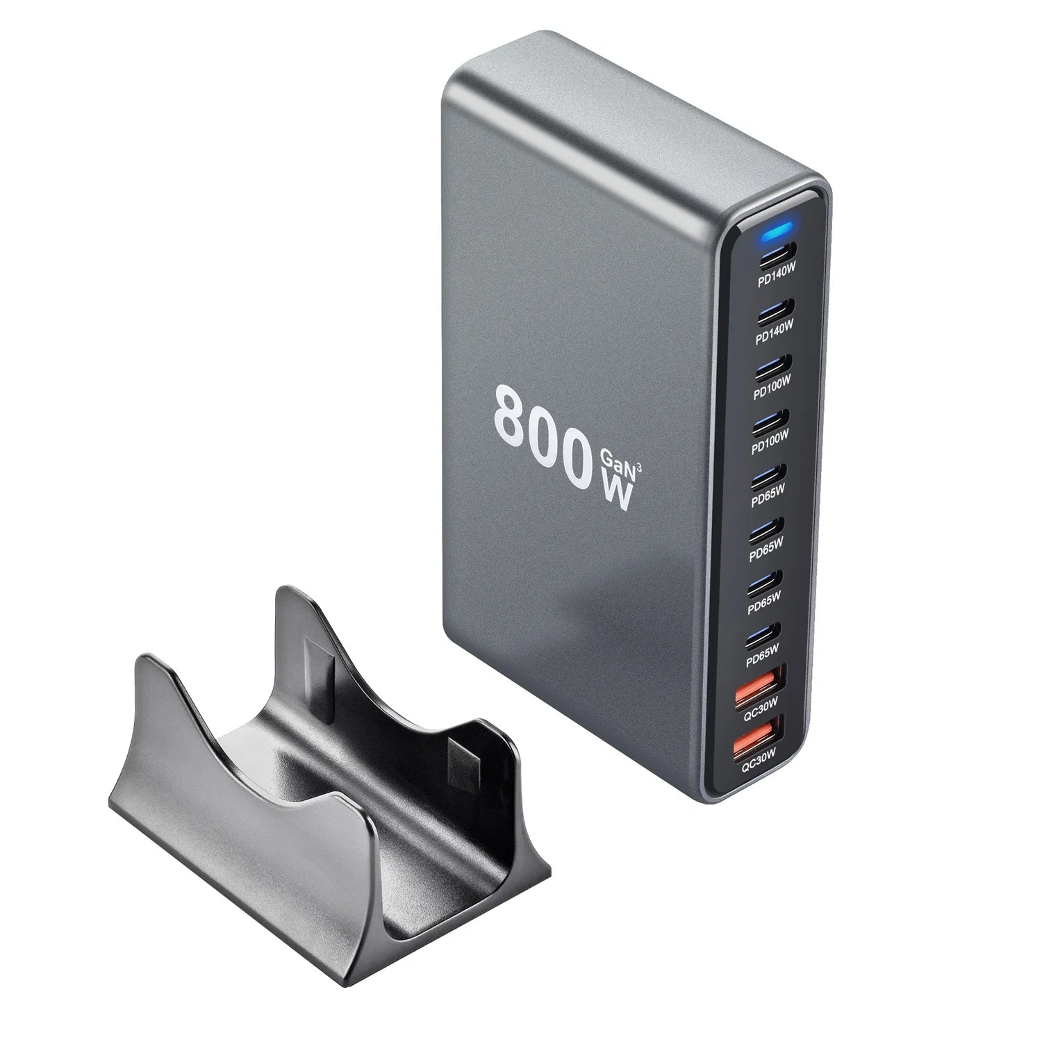 Trending Products 2025 New Arrivals Multifunctional 10 Port for iphone Laptop Tablet USB Charger Adapter 800W GaN 8C2A Charger