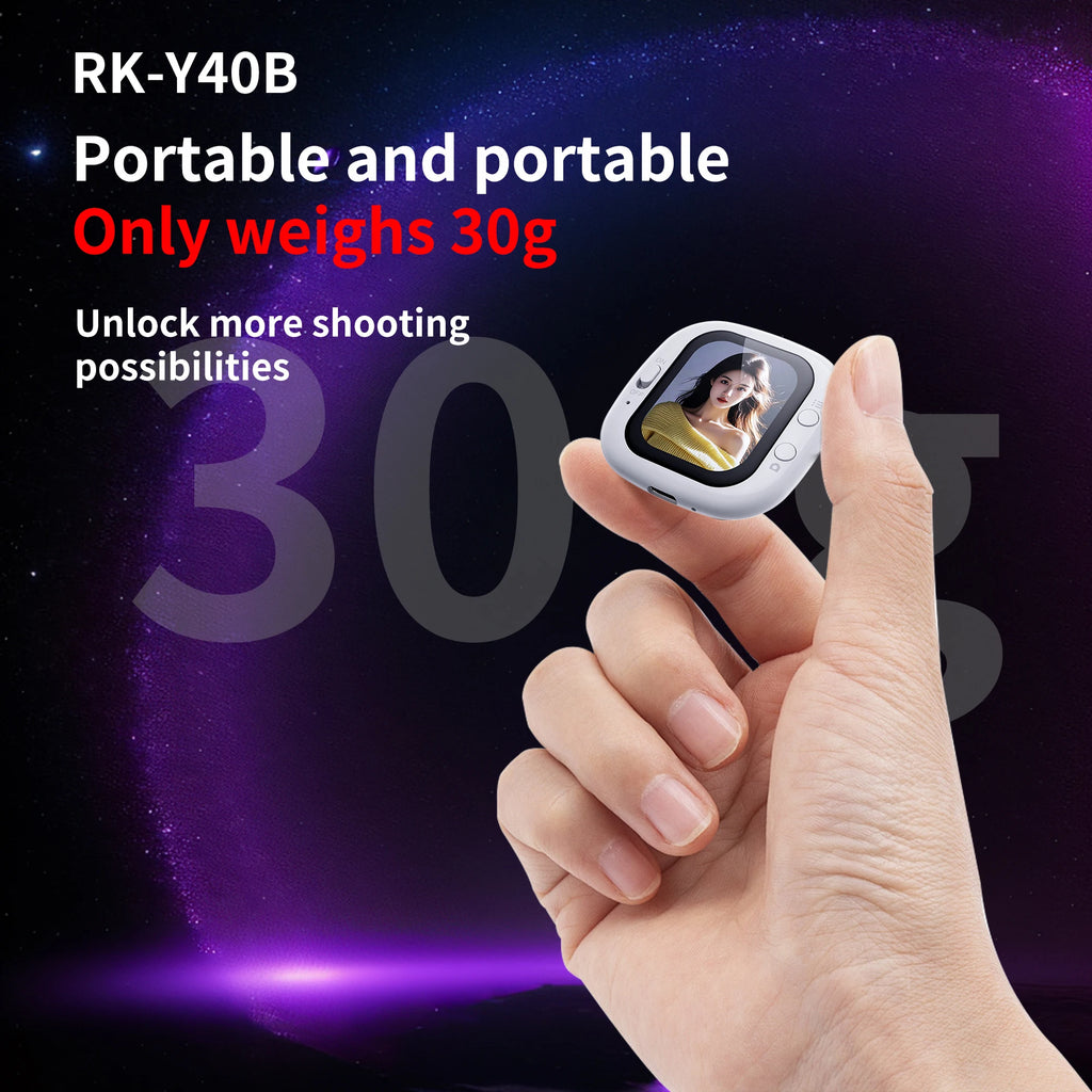 New Arrival Gadgets Lightweight Magnetic Rear Vlogging Smartphone Phone Camera Selfie Vlog Live Stream Mini Size Selfie Monitor