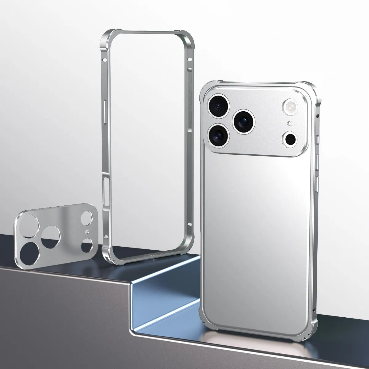 New Product 2025 Luxury Metal Frame Aluminum Alloy Anti-Drop Mobile Phone case with Lens Protection for iphone 17 Pro Air Max