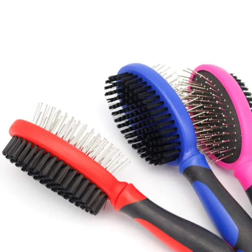 Dog Brush Massage Cat Comb Pet Hair Remover Dog Grooming Brush Double-sided Combs for Dogs Hair Knot Opening Combs Pet Products