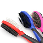 Dog Brush Massage Cat Comb Pet Hair Remover Dog Grooming Brush Double-sided Combs for Dogs Hair Knot Opening Combs Pet Products