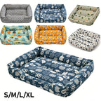 Pet Summer Mat Cute Dog Cooling Sofa Breathable Washable Four Seasons For Small Dog Bed Cushion Pet Cat Nest Mat Accessories