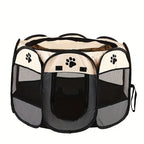 Cat maternity room octagonal pet fence Oxford cloth waterproof andscratch-resistant foldable pet tent cat nest kennel
