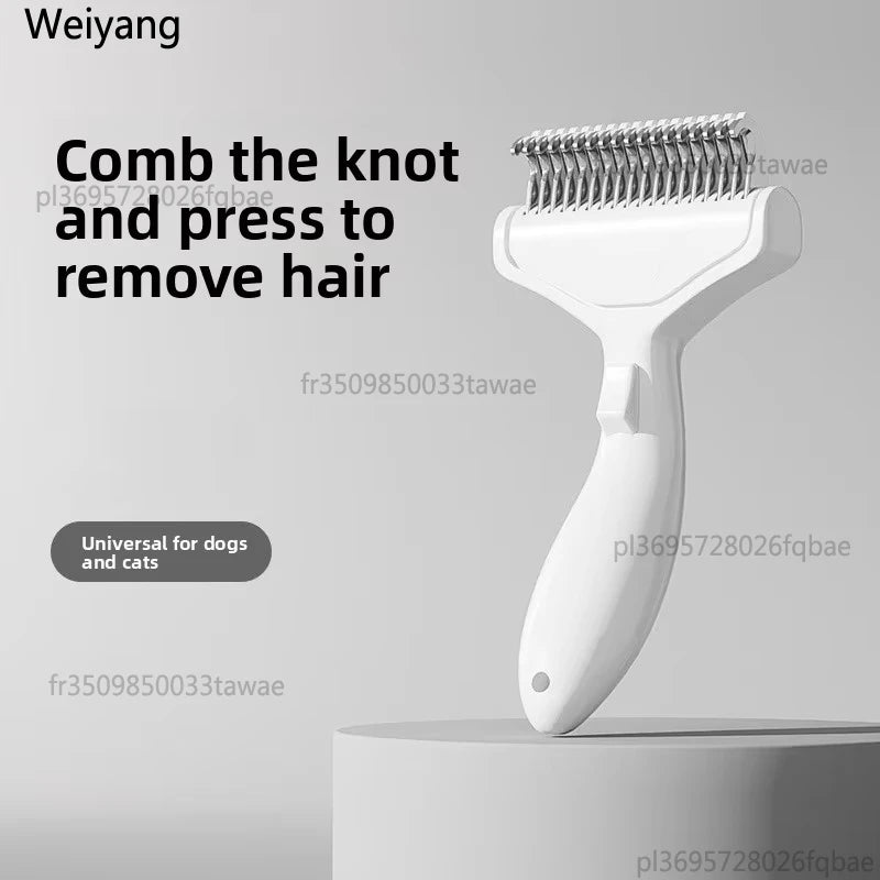 Stainless Steel Dog Hair Removal Brush Comb Pet Hair Remover Brush For Dogs Grooming Tools Pets Dematting Comb Dogs Accessories