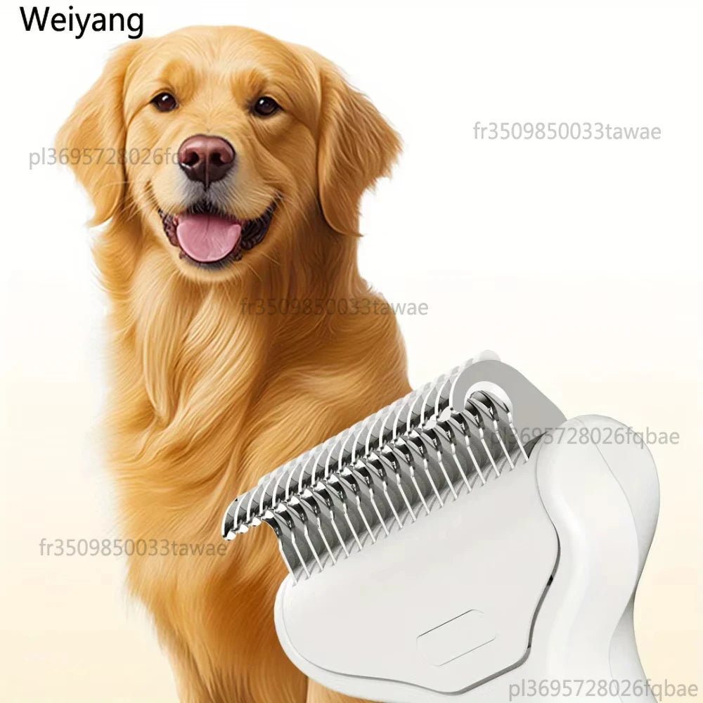 Stainless Steel Dog Hair Removal Brush Comb Pet Hair Remover Brush For Dogs Grooming Tools Pets Dematting Comb Dogs Accessories