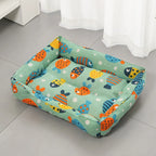 Pet Summer Mat Cute Dog Cooling Sofa Breathable Washable Four Seasons For Small Dog Bed Cushion Pet Cat Nest Mat Accessories