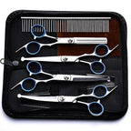 5 in 1 Professional Dogs Grooming Scissors Set Stainless Steel Dog and Cat Hair Thinning Shears with Safety Round Tip for Pet